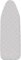 Wenko Copertura dell'asse da stiro Alu S - Copriasse da stiro, rivestito in alluminio, imbottitura in materiale espanso, Easy-Clip, Cotone, 33 x 112 cm, Multicolore
