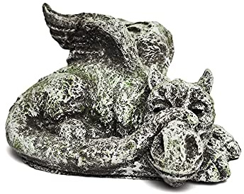 stoneandstyle Steinfigur Drache Pedro frostfest wetterfest Gartenfigur