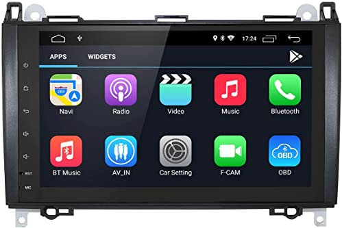 GABITECH 9 Zoll Android 10.0 Autoradio GPS Navi WiFi für Mercedes-Benz A und B Klasse, (2004-2012) Sprinter Vito Viano (2006-2015) 16GB ROM