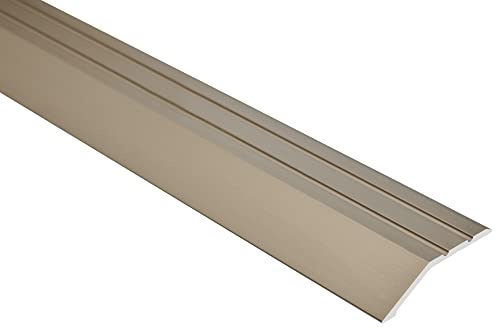 Effector Champagne Übergangsleiste 180 cm 41x16 mm selbstklebend Alu | Selbstklebende Montage, Dekorative Oberfläche, Hohe Stabilität