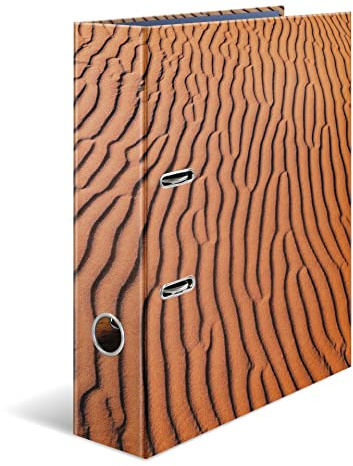 HERMA Ordner A4 Natur Sand Wüste, 7 cm breit, Kinder Ringordner mit Motiv, bunter Aktenordner mit haptischer Oberfläche, glänzender Veredelung und Innendruck für Jungen und Mädchen