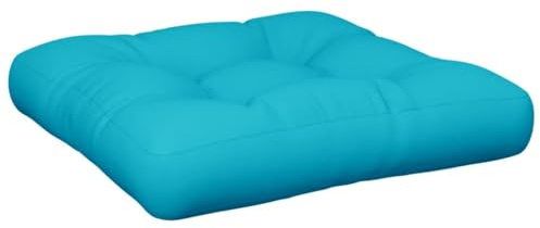 vidaXL Palettenkissen Türkis 60x60x12 cm Stoff