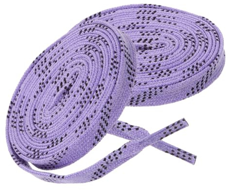 Happyyami Lacets De Patins De Hockey Cirés Lacets Plats Pour Patins À Glace Longueur 95.67 in / 243.00 cm Résistants Au Froid Pour Hockey Sur Glace Patins À Roulettes Et Sports D'Hiver