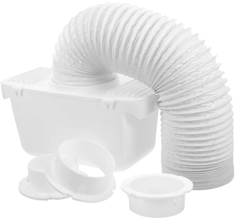 Indoor Dryer Vent Filter Bucket Kit Plastic for Drum Dryers | White Finish, Lint Collection and Easy Cleaning, for Clothes and Drum Dryers