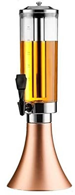 Dispensador de torre Dispensador de torre de cerveza de 3 litros Enfriador de mesa y dispensador de bebidas Torre de cerveza con barra de enfriamiento de tubo de hielo para fiesta, bar, restaurante Di