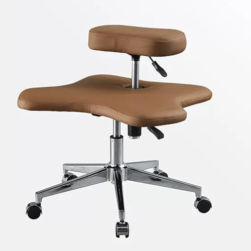 YUGXTH Verstellbarer Kniestuhl, Verstellbarer Kniehocker, Ergonomischer Schneidersitz Stuhl mit Rollen, Orthopädischer Kniestuhl, Sitzhocker Kniestuhl Bürohocker, für Meditationsfanatiker (Color : La