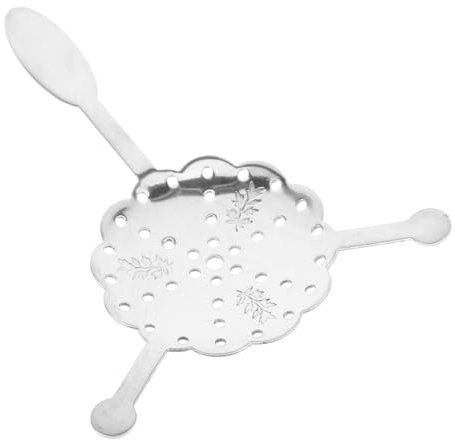 GARVALON Absinthe Spoon Stainless Steel Dripper Hollow Design Sugar Spoon for Home Bars and Cocktails Easy to Clean Compact and Bartenders