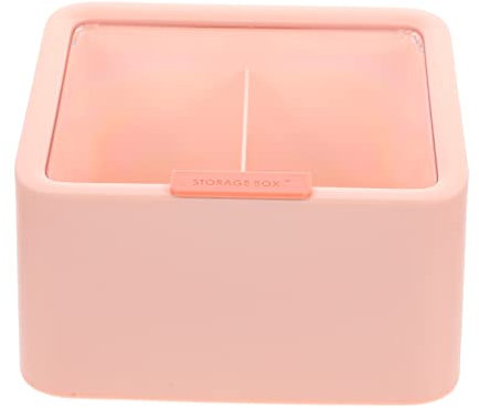 WESIEVYA Kosmetik Aufbewahrungsbox Mit Klarsichtdeckel Fach Unterteilung Für Wattepads Und Make-up Schwämme Staubdicht Praktischer Organizer Für Schminkzubehör