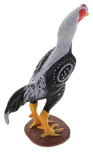 MOLUCKFU Künstliches Kampfhahn Spielzeug Pädagogisches Kunststoff Modell Realistisches Haushaltsspielzeug Für Kinder Lernspielzeug Für Rollenspiele Farbenfrohes Kinderzubehör