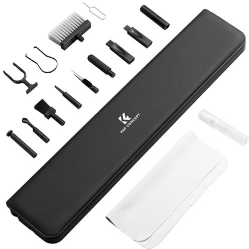 K&F Concept tangentbordsrengöringssats, elektronik rengöringssats med rengöringsspray, multiverktygssats för telefoner, surfplatta, dator, PC-skärm, TV-kameralins