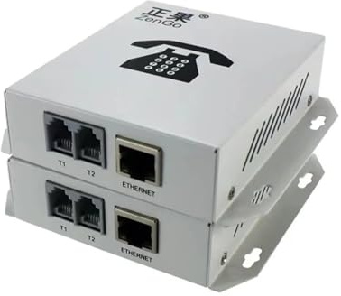 GHZHANG 1 Channel Telephone Terminal Box with 1 Channel Network Optical Transceiver