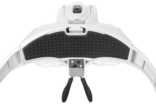 Lunettes Loupe pour Extension de Cils Bandeau Lumière avec 2 LED Loupe Professionnelle pour Faux Cils