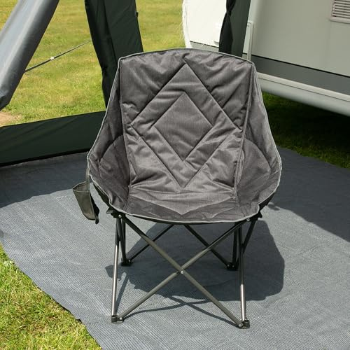 your GEAR Campingstuhl Imola - gepolsterter XXL Bucket Chair, max 150 kg, extra breit mit hoher Rückenlehne