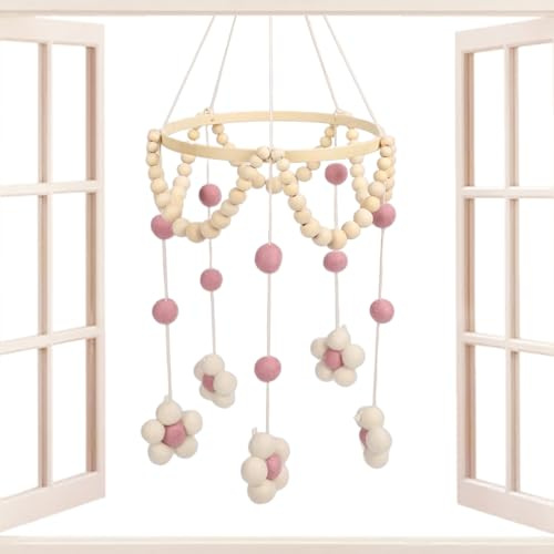 Baby Mobile | Beruhigende Spieluhr,Spielzeug-Dekoration Mit Glöckchen Für Und Mädchen Im Kinderzimmer, Babybett, Bettumgebung Und Laufstall