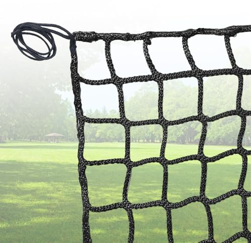 Tokenhigh Child Safety Net Protection Rope, Mesh Balcony Net for Kids Cats, Safety Netting for Stairs Railing, Knotless Polyester Playground Safety Net Fence, Outdoor Climbing Weaving Rope (1x6m)