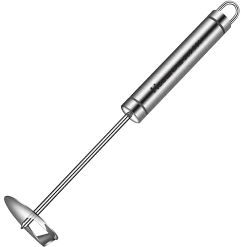 HEALEEP Stainless Steel Fruit Core Remover Apple and Pear Corer Small Size Manual Cherry Pitter Kitchen Tool for Home Cooking and Fruit Preparation