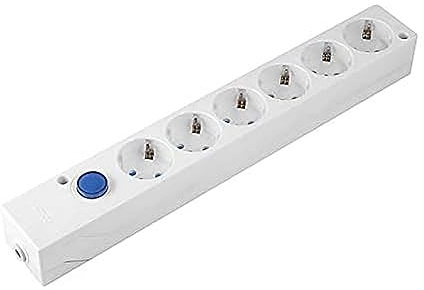 BASE MULTIFIX 6 TOMAS CON INTERRUPTOR BLANCO - BM140803