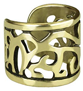 beyoutifulthings Ohr-klemme VINTAGE DESIGN CUT OUT Ohringe Ohr-ringe Ohr-clip Fake-Piercing Messing Gold