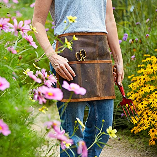Paper High Buffalo Leather Gardening or Tool Belt