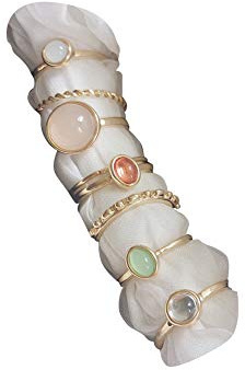 ItsStarred 8pcs Gold Knuckle Ring Set for Women Vintage Stackable Midi Finger Rings Set