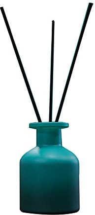 Bottiglie vuote per diffusore in vetro ricaricabile 150 ml per aromaterapia accessori per diffusore fai da te set di bastoncini di ricambio per oli essenziali decorazioni artigianali (sfumatura blu)