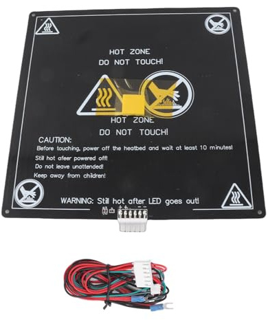 214 mm 8 43 Zoll 12V 120W Heißbettplatte für Anet A8 A6 3D Drucker Zubehör Aluminium Heizmatte Ersatzteil mit Kabel