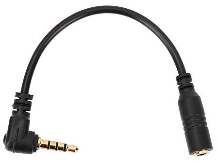 Ejoyous Cable Convertidor TRS a TRRS, Adaptador de Auriculares TRS a TRRS de 3,5 Mm, Cable Adaptador Convertidor de Micrófono para Auriculares para Teléfonos Inteligentes, Teléfonos