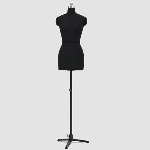 Rozhuhro Schneiderpuppe, Weiblich Schaufensterpuppe, Schaufensterpuppe, Höhenverstellbar Mannequin, Mannequin Büste, Deko Mannequin,3,E