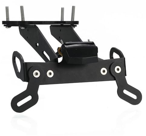 YIEBA MT-09 Motorrad-Kennzeichenhalter, Motorrad-Kennzeichenhalter, mit LED-Licht, Kennzeichenhalter-Unterstützung MT 09 MT09 MT-09 SP MT 09 SP MT-09 /SP 2021–2022–2023–2024