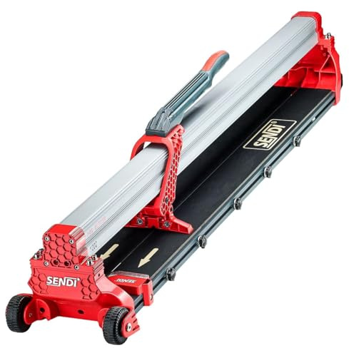 Cortadora de Azulejos Manual SENDI PRO CUTTER 1200 - Cortadora para Alicatado de 1.20m y 20kg - Diseñada para corte de Porcelanico,Ceramica,Gres etc. - Equipada con Laser y Guia de Aluminio.