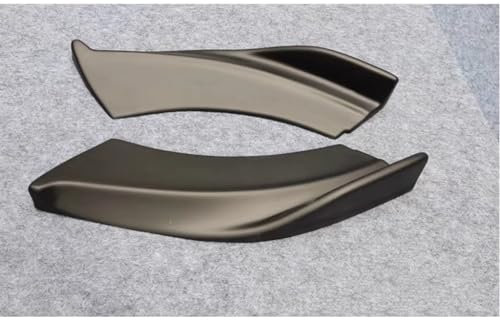 MEDAPI 2 Stück Auto Heckspoiler Wrap Angle für Opel Adam 2012-2024, Auto-Heckstoßstange Lippenförmiger Hinterer Ecke Schrauben Zubehör,Matte Black