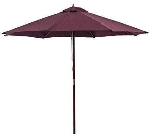 CGCSYZ 2,7 m Sonnenschutz für Garten und Terrasse, großer Gartenschirm mit Aluminium-Schirmdach, leicht, stabil, Sonnenschutz für Strand/Pool/Terrasse/Außenunters(