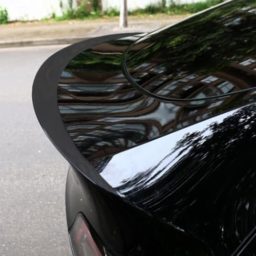 Automobil Heckspoiler Spoiler für Tesla Model Y 2022 2023 2024, Heckklappe mit hohem Kick-Wing-Lippenteil, glänzend schwarz