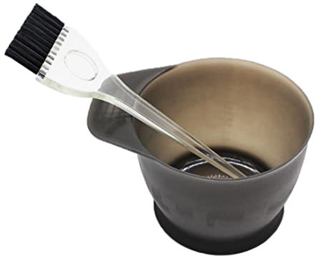Professional Salon Hair Coloring Dyeing Kit Hair Dye Color Brush and Bowl Set Dye Brush Mixing Bowl for Hair Tint Dying Coloring Applicator Grey