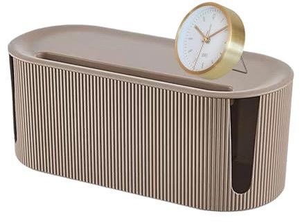 White No-rdic Cable Management Box, White Wire Organizer Box, Desktop Wire Organizer BoxABS, Dustproof Cable Tidy Box, Extension Lead Cover, WireStorage Extension Hider For Desk Home Kitchen Tvs