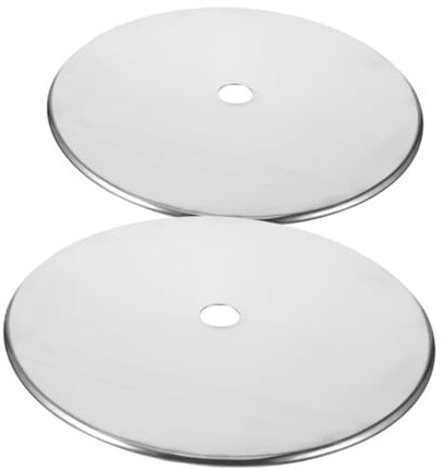 ULTECHNOVO 2 Pièces Anneau Diffuseur De Chaleur Pour Plaque à Induction Anneau Métallique Pour Plaque à Induction Ustensiles De Cuisine à