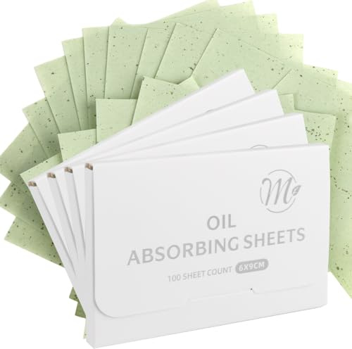 Blotting Paper, 400Pcs Blotting Papers for Oily Skin Oil Absorbing Sheets Oil Control Blotting Sheets Cosmetic Blotting Paper Oil Absorbent Pads for Absorbing Facial Oil Grease Women Wen