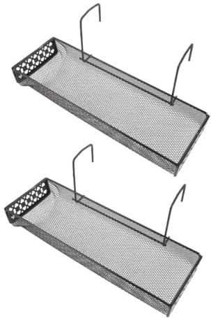 IMIKEYA 2piezas Soportes Metálicos Para Macetas Colgantes De Estante De Almacenamiento Multifuncional Para Oficina y Balcón Soporte Resistente Para Plantas y Flores