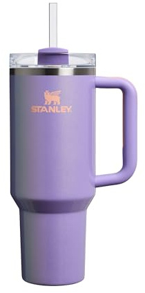 STANLEY Quencher H2.0 Flowstate Borraccia Con Cannuccia 1.2L - Freddo Per 11 Ore - Con Ghiaccio Per 48 Ore - Senza BPA - Tazza Termica Con Manico - Periwinkle Shimmer