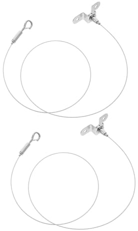 Housoutil 2 Piezas Cable Colgar Acero Inoxidable Ajustable Cuerda Seguridad Para Marco Fotos Lámparas Jaulas Uso Multifuncional