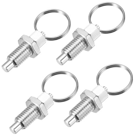perfeclan 4 émbolos de Resorte con Anillo de Tracción, Pasador de Posicionamiento M10x1.5, Indexación de Liberación Rápida