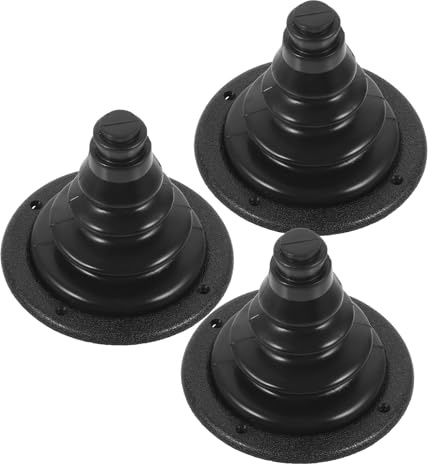Healeved Ensemble 3 Pièces de Passe-Câbles en Caoutchouc Noir pour Bateaux Yachts et Camping-Cars Gaine de Câblage Marin Étanche et Résistante aux Intempéries pour Protection des Câbles