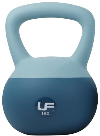 Urban Fitness Kettlebell blau 8kg - Soft Touch Fitnessgewicht
