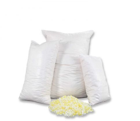 Fränkische Schlafmanufaktur 1kg Kaltschaumflocken, Schaumstoffflocken für Kissenfüllungen, Basteln