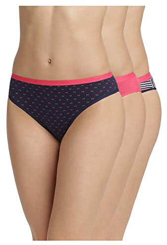 Dim, Pack de 3 braguitas de algodón Les Pockets Mujer x3, Multicolor, 36