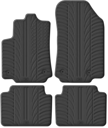 Gledring Satz Gummimatten kompatibel mit Citroën C3 Aircross 10/2017- (T Profil 4-teilig + Montage-clips)