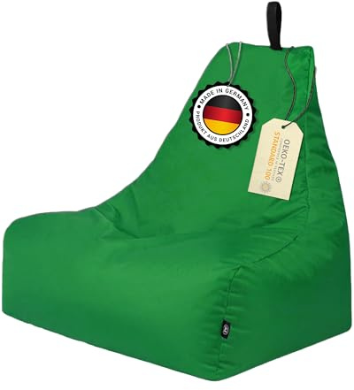 Patchhome Sillón de salón XXL para jugadores, para interior y exterior, relleno | XXL – verde – en 2 tamaños y 25 colores