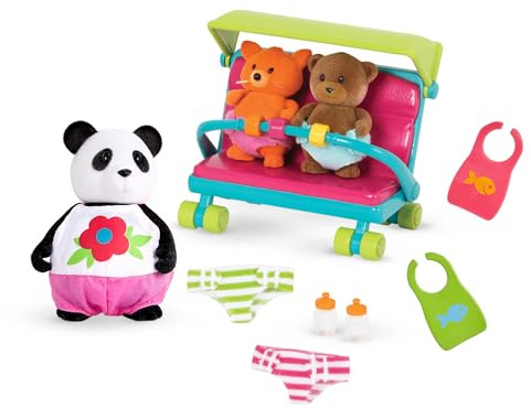Li'L Woodzeez - Set de niñera - Juego de Figuras - Figurita de bebé - Juego para niños - 3 años +