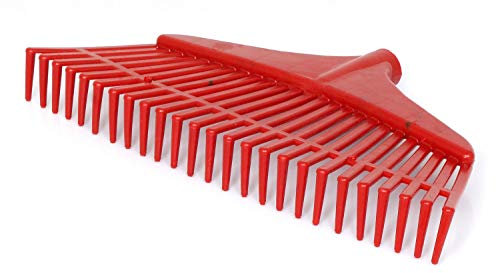 3 x Heurechen Laubrechen Fächerbesen Rechen Laub Kunststoff 42 cm 29 Zinken Kaz