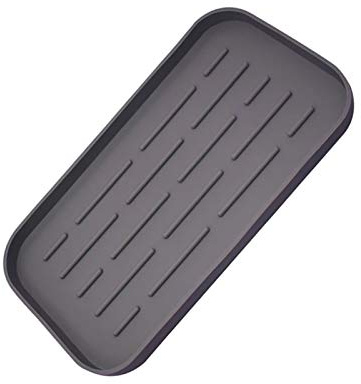 tooloflife Silikon Spülbecken Organizer für Schwämme, Bürsten, Seife, Küche Caddy Ordnungshelfer Küchenutensilienhalter–Rutschfester Schwammhalter für die Küchenspüle–Abtropfmatte aus Silikon